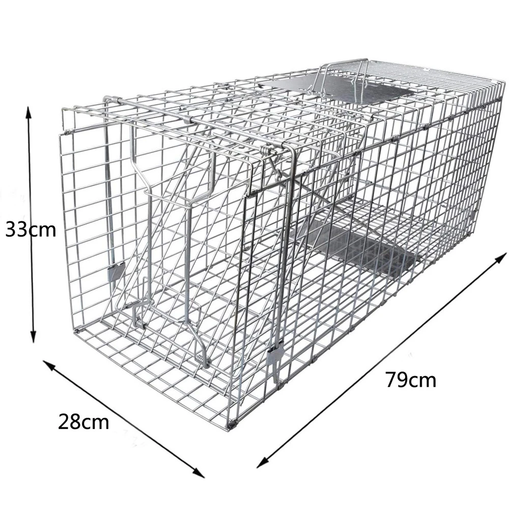 Collapsible animal trap cage for rat &amp; possum &amp;raccoon &amp; wild cat