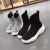 Import Color wool woven upper layer thick bottom womens socks boots slip-on casual shoes from China