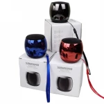 Colorful Bass Wireless Metal Speaker Portable Stereo Speaker With Voice Calls
