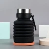 Colorful Eco-friendly Leak Proof Foldable Silicone Sport Water Bottle