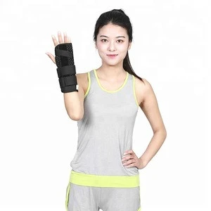 Comfortable carpal tunnel wrist orthosis brace support with splint