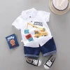 comfortable casual hot selling popular printed short-sleeved shirts bulk wholesale kids clothing boys children clothes