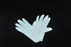 Comfortable Lightweight White Cotton Mitten Hand Gloves for Jewelry Inspection