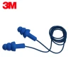 Comfortable wear Metal detectable corded earplugs 340-4007 reusable Corded earplug