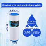 Compatible PWW50L 4CH-949 FC-0172 SD-01143 817-4050 Swimming Pool Filter Cartridge Compact Pool Filter