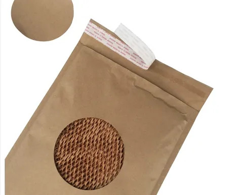 Compostable Honeycomb Paper Mailer Packing Waterproof Padded Envelope Custom wrapping paper Mailing Mailer honeycomb