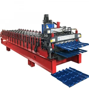 Construction materials Double deck roof tile making machinery