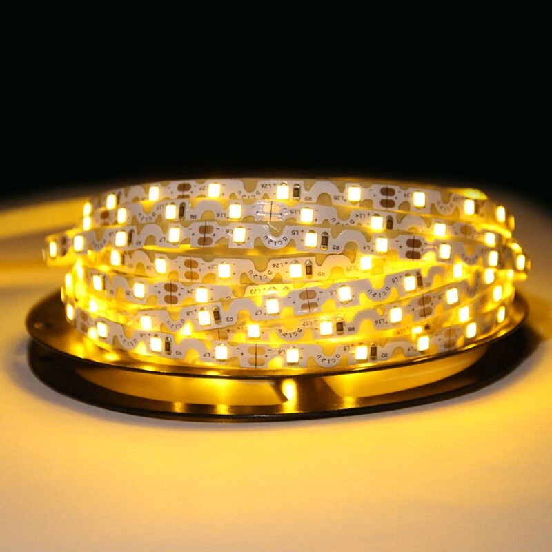 Copper Base Gold Wire S Type LED Strip 2835 Bendable RGB LED Strip