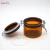 Import Cosmetic storage packaging amber plastic airtight jar 220ml with metal clip lid and rubber seal from China