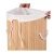 Cotton Liner Handle Round Laundry Wire Basket