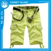 Create your own brand mens custom cotton cargo shorts