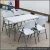 Import Creative design plastic modern removable computer folding tables and chairs from China