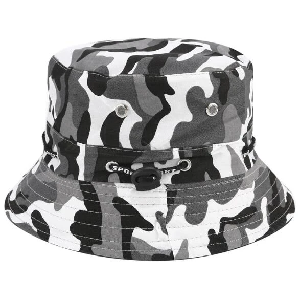 CUHAKCI High Quality Unisex Bucket Hat Adult Outdoor Shade Camouflage Print Hat Wholesale Classics Fishing Hat