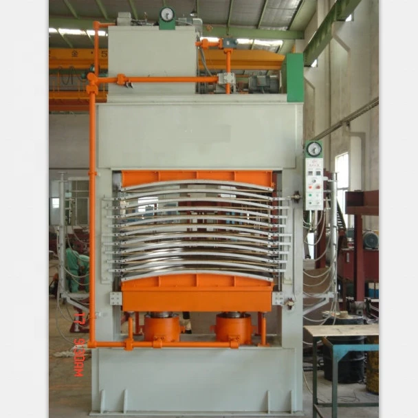 Curved plywood hot press wood board bending machine