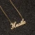 Import Custom 18K Gold Plate Stainless Steel Jewellery Ladies Women Design Letter Name Necklace Personalised Jewelry Choker Necklace from China