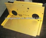 Custom Coating Services Steel Part with Yellow Powder Coat