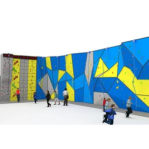 Custom commercial adventure indoor Boulder wall rock climbing walls equipment for adults with  Auto Belay