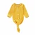 Import Custom Design Soft Ribbed Organic Cotton Long Sleeve Baby Girl Night gowns New Born Knotted Baby Gown from China