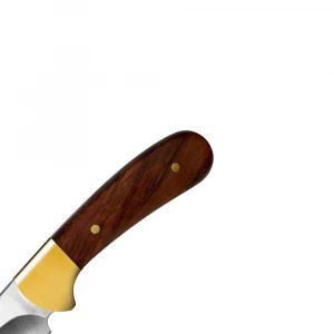 Custom Handmade D-2 Steel Skinner Knife With Leather Sheath