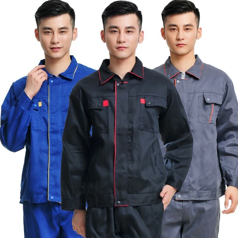 Custom High uniform worker suit mechanic workwear blue color men working coverall work wear winter bib denim overalls