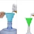 Import custom household silicone kitchen gadgets silicone foldable funnel water liquid transfer tool from China
