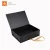 Import Custom logo luxury magnetic folding black paper flat packing gift box wholesale from China