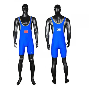 Custom Logo Sublimation Sportswear  Weightlifting Youth Singlet Suit Wrestling Singlet weightlifting suit