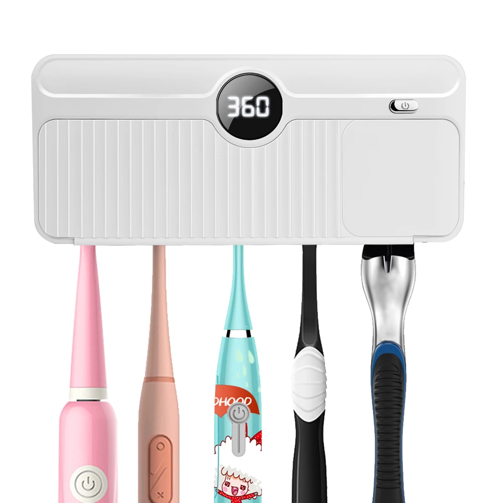 custom logo wholesale cheap portable UV toothbrush sterilizer holder