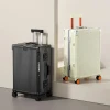 Custom logo wholesale large Capacity Trolley Suitcase Luggage Traveling  Trunk Luggage Aluminum Frame