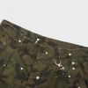 Custom Mens Camouflage Short 2021 New High Street Cool Boy Point Ink Button-down Casual Men Shorts