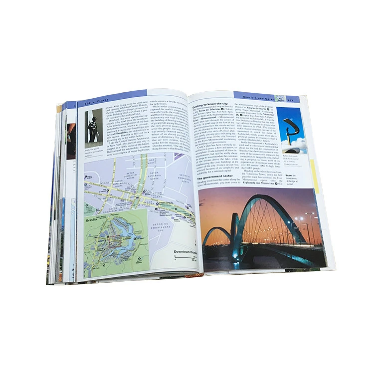 Custom mini cheap Brochure printing perfect binding A4 A5 A6 brochure magazine booklet paper printing service