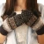 Import custom patterns super soft thick mittens double layers brushed inner snowflake women&#039;s winter gloves from China
