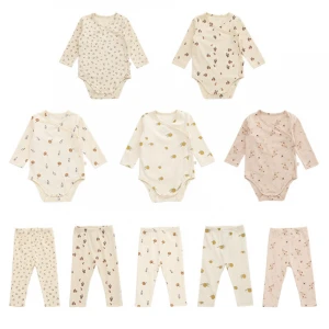 Custom Print Newborn Baby Clothes Babys Romper Set Boys And Girls Short Baby Romper Jumpsuits Organic Cotton Summer Bodysuits