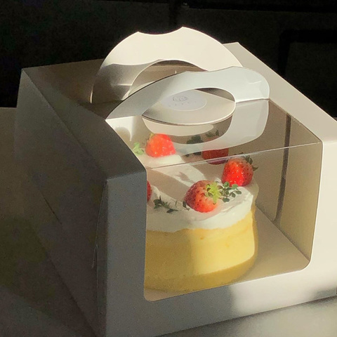 Buy Custom Printed Cardboard Paper Cake Box With Window/handle Uk ...