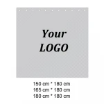 Custom Printed Sublimation Blank Shower Curtain with Matching Rug Set
