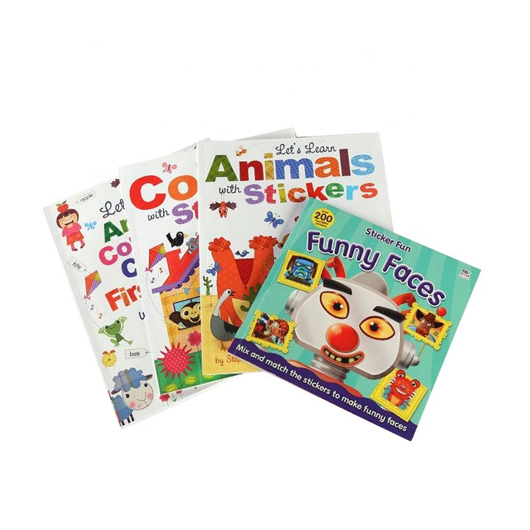 Custom Promotional Educational A4 A5 recycled Fanny Paper Color Colouring Baby Book Printing for kids