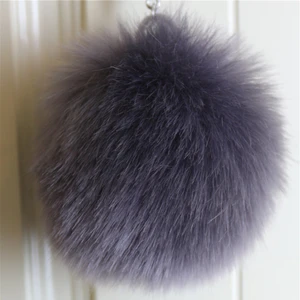 Custom size New luxury faux fox fur ball for hat raccoon pom poms