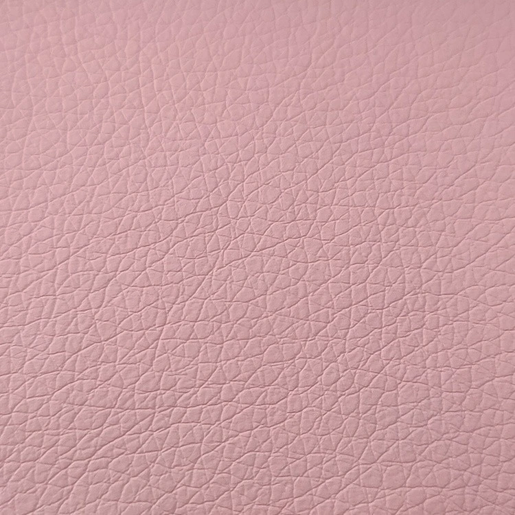 Custom soft litchi grain pattern pu synthetic leather for sofa making materials