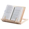 Custom table folding foldable cook reading adjustable wooden bamboo book holder stand