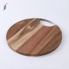 custom wood available Round Acacia Wood Charcuterie Board Slate Cheese Board