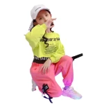 Customized and Wholesale High Quality Cotton Childrens Clothing Jazz Dance Childrens Street Dance Set Girls Clothing Set