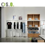 Customized Boutique Display Furniture Retail Mens Clothing Store Hangers Hanging Clothes Showroom