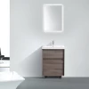 Customized Design Bathroom Cabinets Floor Standing Bathroom Vanity Set With Backlit Led Mirror