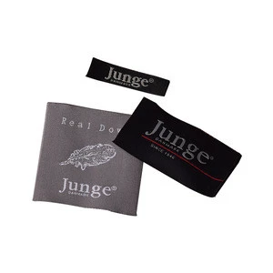 Customized Logo Shirts Washable Main Neck Label,Woven Label Trademark,Woven Label Sew On Back