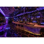 customized long bar counter artificial marble stone restaurant wine nightclub bar counter modern design
