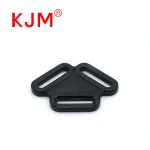 Customized POM Plastic Adjustable Triangle Buckle Suspender for Pet Chest Back