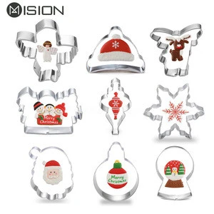 Customized stainless steel Christmas  cookie cutters set