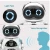 Import Cute Pocket Robot for Kids Educational Intelligent Mini Conversation Speech Recognition Dance and Change Voice Robot Toy from China