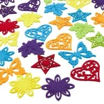 Cutouts Shape Felt Ornaments for Art Craft Decoration Projects
