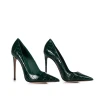 Dark green croc vegan pump lady shoes stiletto high heels 12CM women high heel shoes